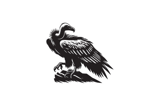 recommend clip art: Vulture silhouette vector illustration, Vulture silhouette vector Vulture silhouette line art