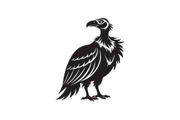 Vulture silhouette vector illustration, Vulture silhouette vector Vulture silhouette line art