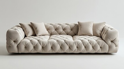 Comfortable modern sofa, soft luxury couch in cozy living room