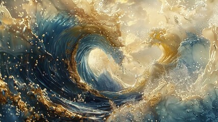 the wave of the ocean is called gold.