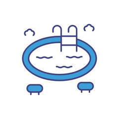 Fototapeta premium Swimming Pool vector icon ready to use for apps and websites