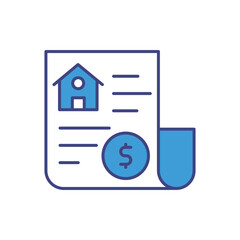 Mortgage Document vector icon ready to use for apps and websites