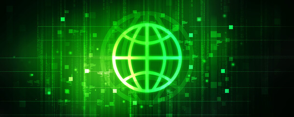 2d illustration Abstract futuristic electronic circuit technology background