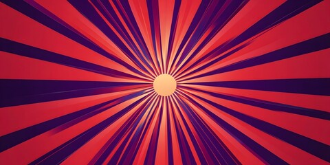 Red , purple retro sunburst background