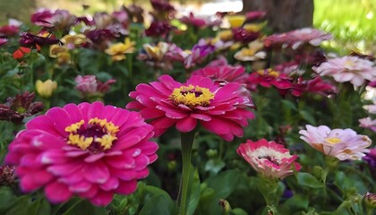 Obraz premium Flowers, Flowers In Garden, Flowers focus, lavender, rose, flowers in garden focusing on single flower, zoom in flower, plant,seed, wallpaper flowers, multiple flowers, grass