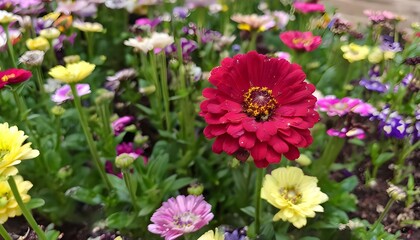Obraz premium Flowers, Flowers In Garden, Flowers focus, lavender, rose, flowers in garden focusing on single flower, zoom in flower, plant,seed, wallpaper flowers, multiple flowers, grass