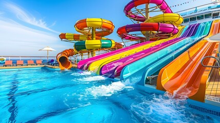 Water Park Fun on a Cruise Ship Summer Vacation Adventures
