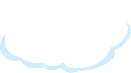 cartoon style white clouds