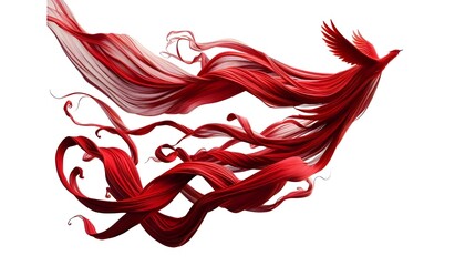 Flying Red Silk