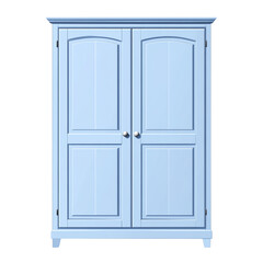 Stylish blue wardrobe