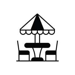 Patio vector icon ready to use for apps and websites