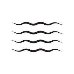 Ocean, sea waves icon template color editable. wave symbol vector illustration for graphic and web design.