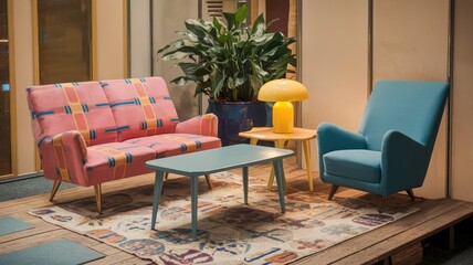 living room interior with sofa