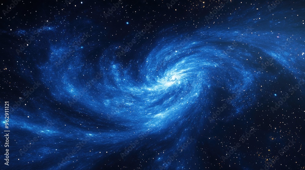 Poster galaxy background with stars and stardust in a 3d cartoon rendering