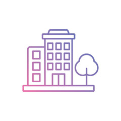Fototapeta premium Condominium vector icon ready to use for apps and websites