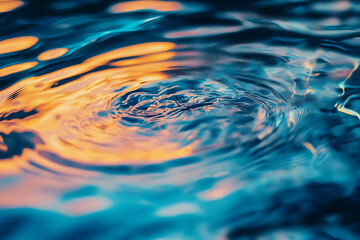 Abstract background featuring rippling water with gentle light reflections, creating a soothing and tranquil visual effect ideal for various design uses.
