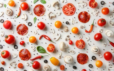 Pizza Toppings Pattern