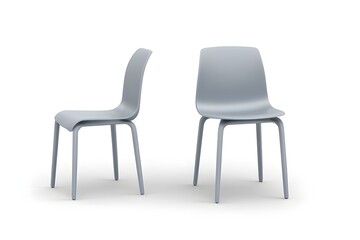 black chair isolated