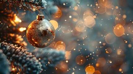 Christmas ornament hanging from a tree