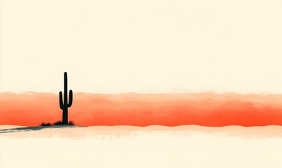 Desert Sunset Serenity, a breathtaking view of a national park's vast landscape bathed in warm hues as the sun sets on the horizon.