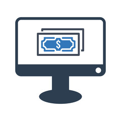 Computer money icon