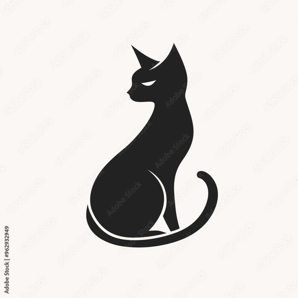 Wall mural Cat vector isolated