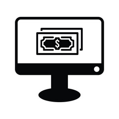 Computer money icon