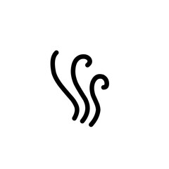 Steam and smoke lines icon