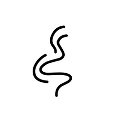 Naklejka premium Steam and smoke lines icon