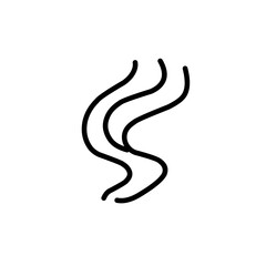 Steam and smoke lines icon
