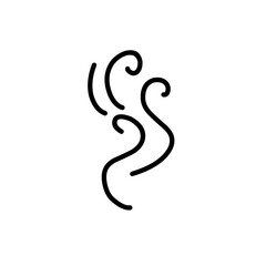 Steam and smoke lines icon