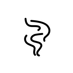 Steam and smoke lines icon