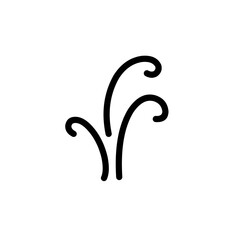 Fototapeta premium Steam and smoke lines icon