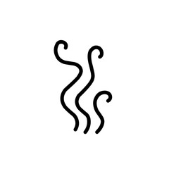 Steam and smoke lines icon