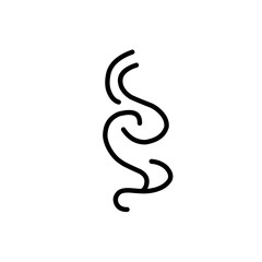 Steam and smoke lines icon