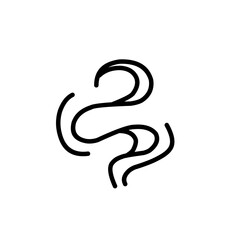Steam and smoke lines icon