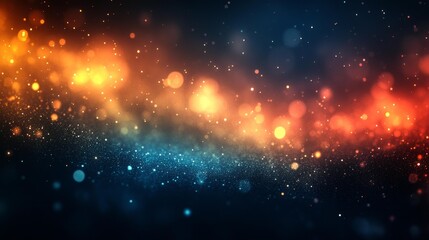 Obraz premium Colorful Bokeh Light Background Generative AI