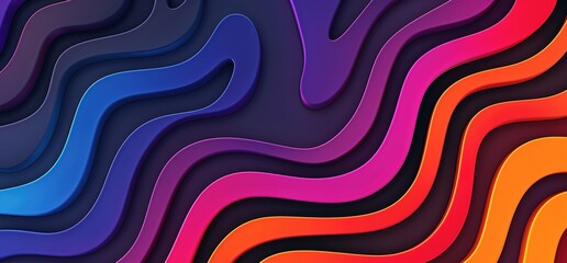 Obraz premium Abstract background with colorful wavy lines. Perfect for modern, trendy designs.