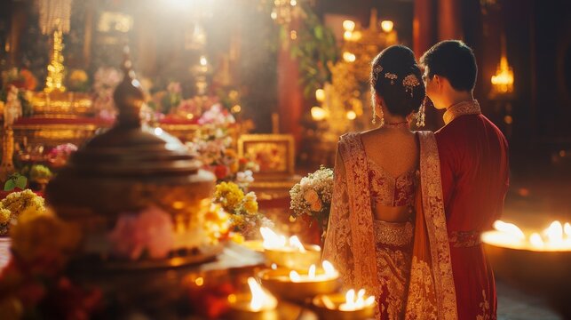 candles in the tample
