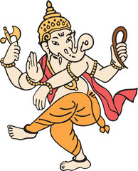 Divine Circuitry: The Artistry of Ganesh Chipart