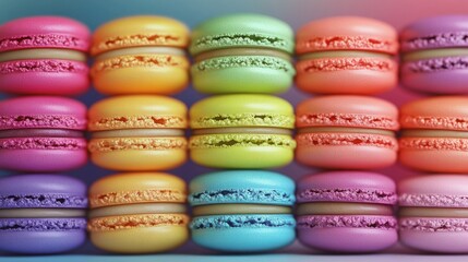 Obraz premium macaroons on a table