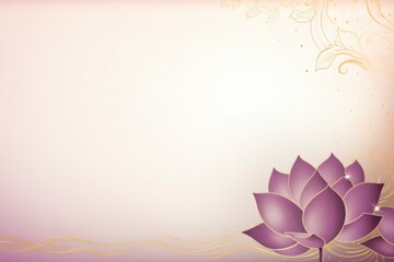 Abstract lotus flower pattern purple color
