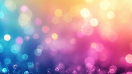 Fototapeta premium Colorful lights in a dreamy haze