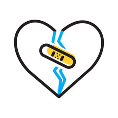 Vector  multicolor icon for Self sealing