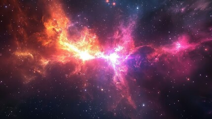 Fototapeta premium Gleaming cosmic aura backgrounds