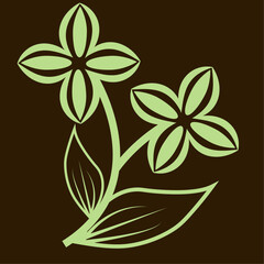 Collection of spring colorful flower elements vector. Set floral of wildflower, leaf branch, other background. Hand drawn blossom illustration for.Vector Beautiful Flowers Set