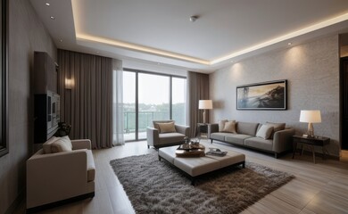Modern luxury living room interior design