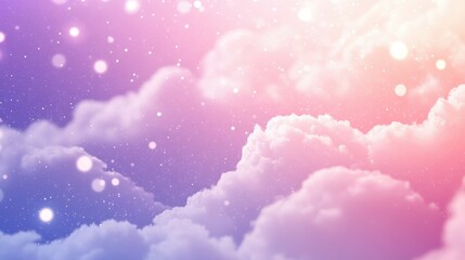 Abstract starlight and pink and purple clouds stardust, blink, background