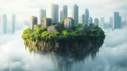 Obraz premium Sustainable practices for achieving carbon neutrality in corporate strategies.