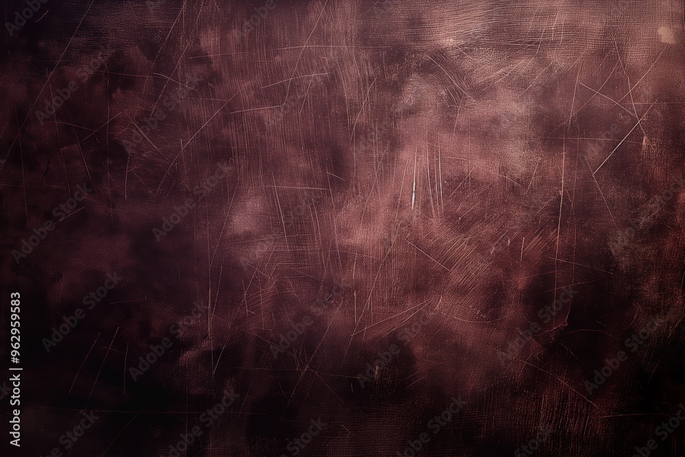 Leinwandbilder Dark brown mahogany textured surface with scratches and marks. Close-up view from slightly elevated angle shows intricate details. No text or objects visible, focus on rough surface texture.